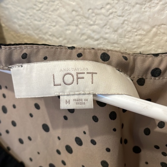 LOFT Polka Dot Dress Size M - Picture 3 of 3